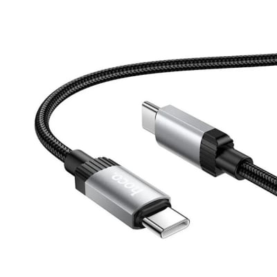Picture of Hoco X117 1m Star Fast Charging Data Cable (Type-C to Type-C) - Black and Silver
