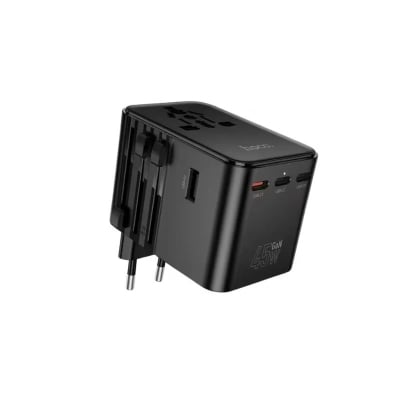 Picture of Hoco AC32 USB-C PD 45W Global Universal Travel Adapter - Black