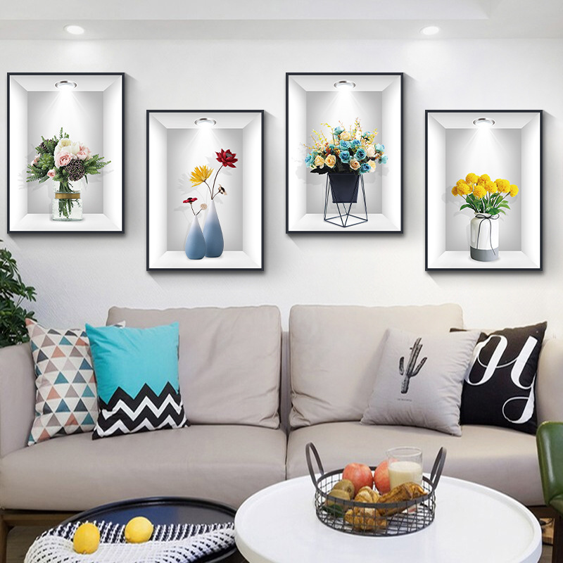 Picture of 3D Live Plant Wallpaper BB01-04-White