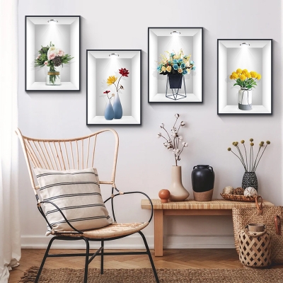 Picture of 3D Live Plant Wallpaper BB01-04-White