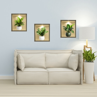 Picture of 3D Live Plant Wallpaper, Sticker, Home Decor ACC33148-Brown