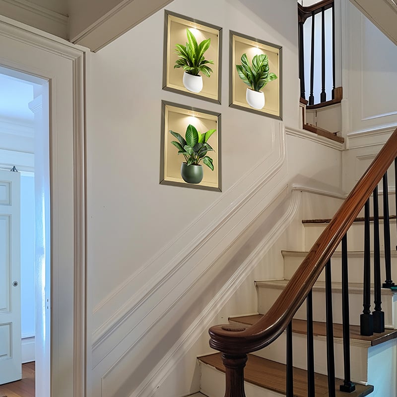 Picture of 3D Live Plant Wallpaper, Sticker, Home Decor ACC33148-Brown