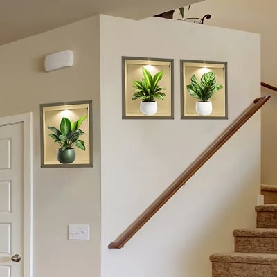 Picture of 3D Live Plant Wallpaper, Sticker, Home Decor ACC33148-Brown