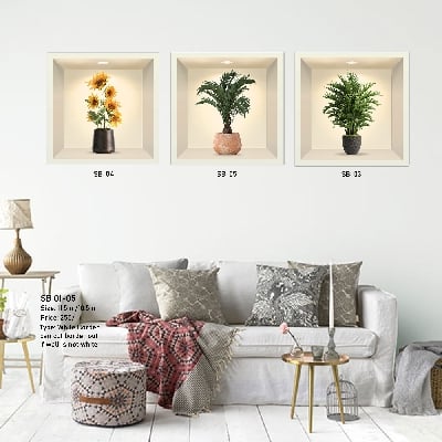 Picture of Removable Vinyl Wall Stickers for Living Room Bedroom Sofa Background Wall Stickers Home Decor SB 01-05