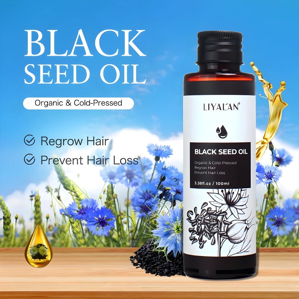Picture of Organico 100% Pure Cold Pressed Therapeutic Black Cumin Oil – 200ml Black Seed Oil