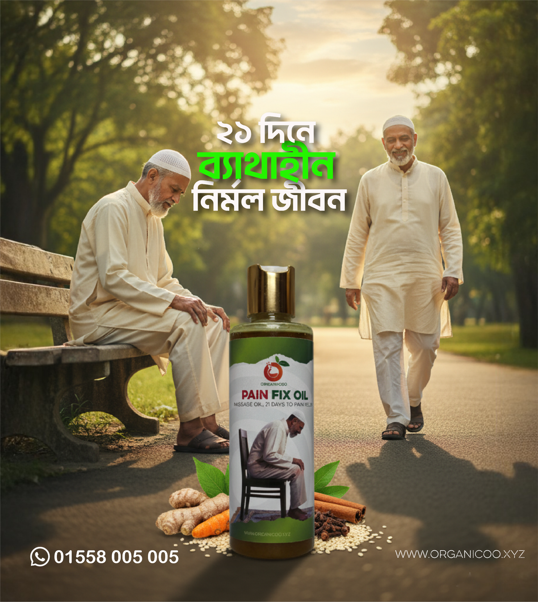 Picture of Pain Fix Herbal Pain Relief Oil – Natural Support for Knee, Back & Muscle Comfort