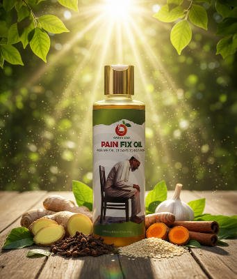 Picture of Pain Fix Herbal Pain Relief Oil – Natural Support for Knee, Back & Muscle Comfort