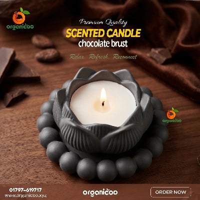 Picture of Decorative Lotus Candle Set 50g | Aromatherapy Flower Candle | Long Burning Mini Candle | | Lavender, Rose, Jasmine, Vanilla, Chocolate