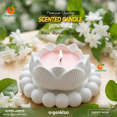 Picture of Decorative Lotus Candle Set 50g | Aromatherapy Flower Candle | Long Burning Mini Candle | | Lavender, Rose, Jasmine, Vanilla, Chocolate