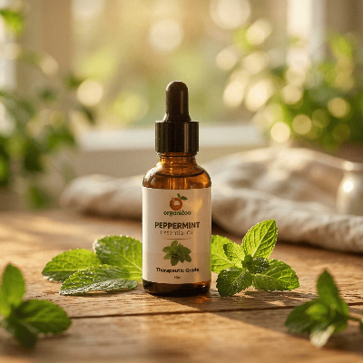 Picture of Peppermint Essential Oil 30 ml– Therapeutic Grade Pure Natural Oil for Hair, Skin & Aromatherapy