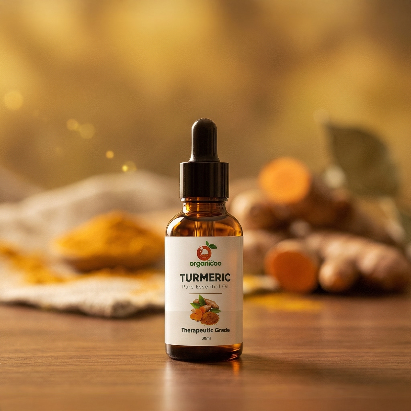 Picture of Turmeric Essential Oil 30ml– 100% Pure Therapeutic Grade Natural Oil for Skin, Hair & Aromatherapy