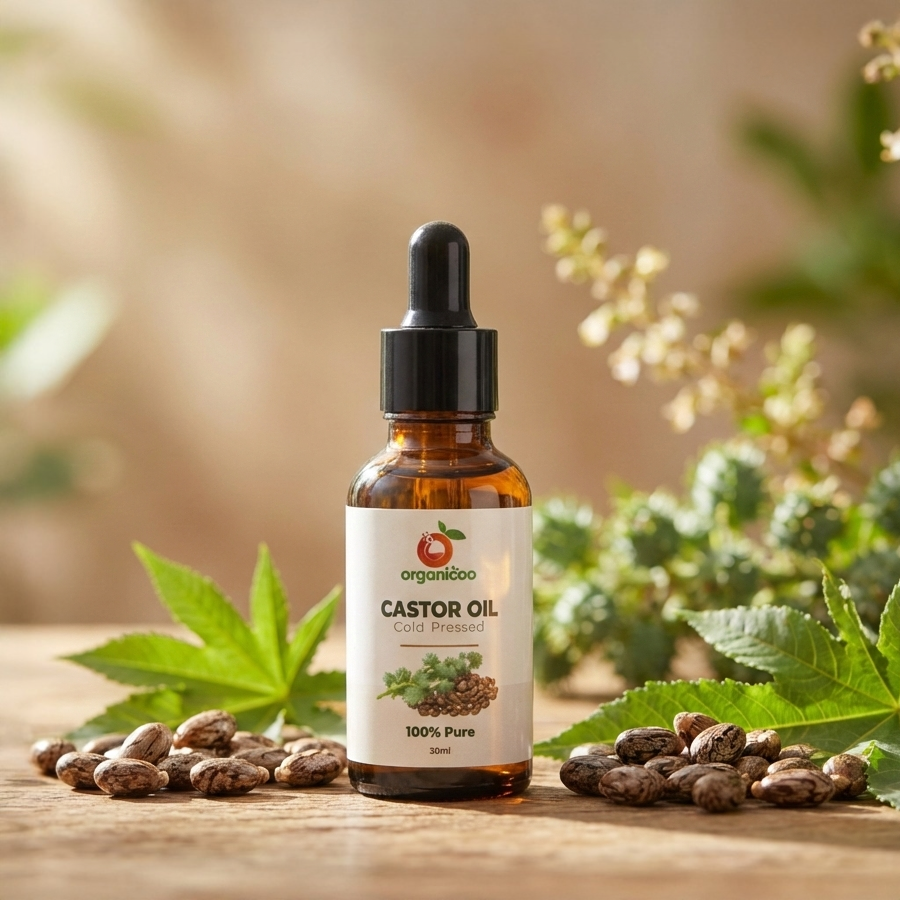 Picture of Castor Oil 30ml – Cold Pressed Unfiltered 100% Pure Natural Oil for Hair, Eyelashes, Eyebrows & Skin