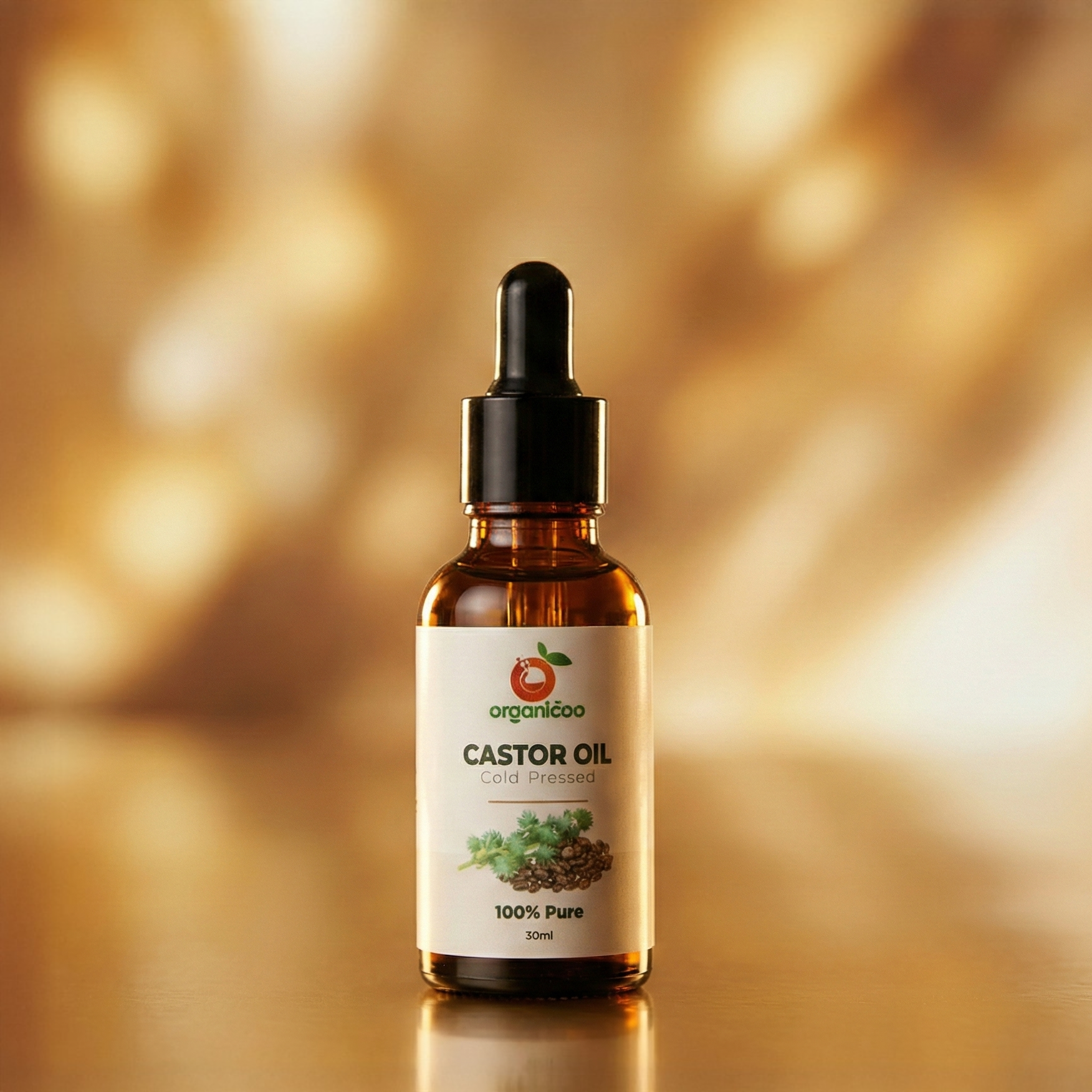 Picture of Castor Oil 30ml – Cold Pressed Unfiltered 100% Pure Natural Oil for Hair, Eyelashes, Eyebrows & Skin