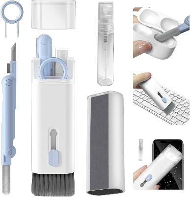 Picture of 7-in-1 Cleaning Kit – Compact Power for Big Cleanups! - White