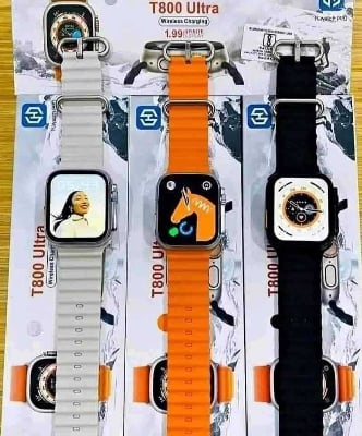 Picture of T800 Ultra Smart Watch – HD Display, Health Sensors & Wireless Charging  - Orange