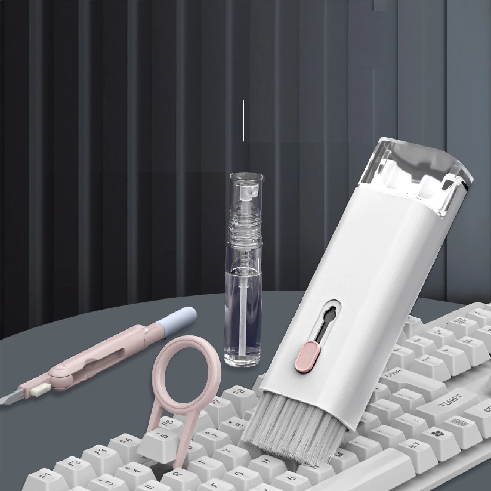 Picture of 7-in-1 Keyboard & Gadget Cleaner - White
