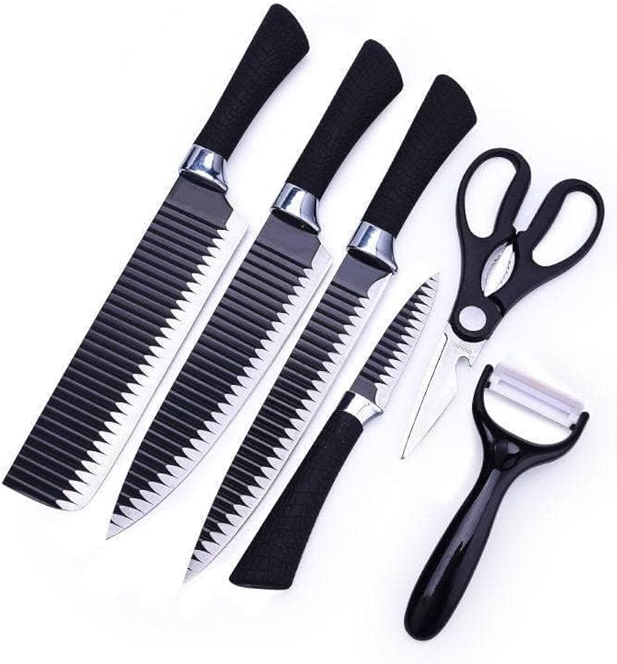 Picture of 6-Piece Cooking Knife Set – পারিবারিক রান্নায় আধুনিক ছোঁয়া!  - Black
