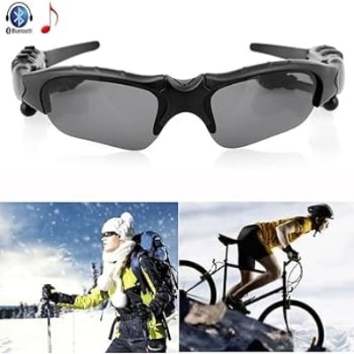 Picture of Rechargeable Bluetooth Sunglasses – Stay Connected On the Go  - Black