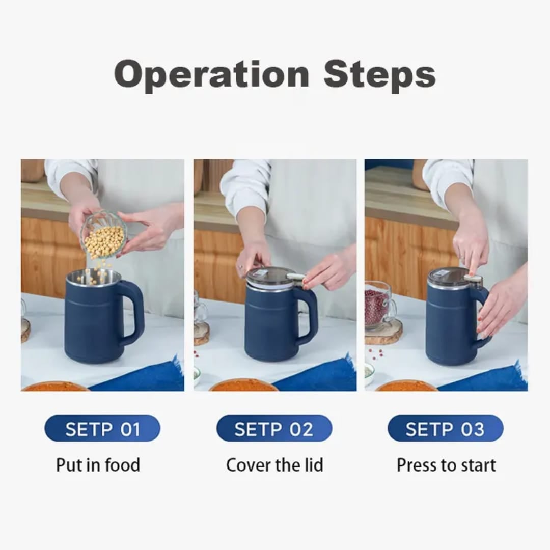 Picture of Multi-Function Mug Grinder – Grind Spices in Seconds   - Blue