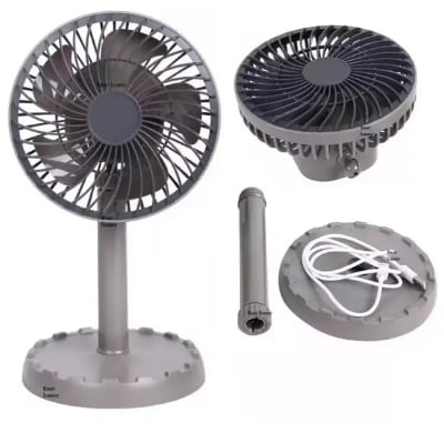 Picture of JY-2218 Professional Rechargeable Portable Mini Table Fan jy super Strong Wind Left to Right Oscillating Angle 45 Degrees jy 2218 03 battery 