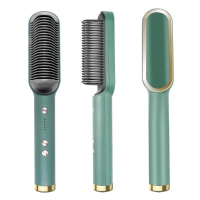 Picture of 2 in 1 Professional Straightener and Curling Iron Comb Brush  