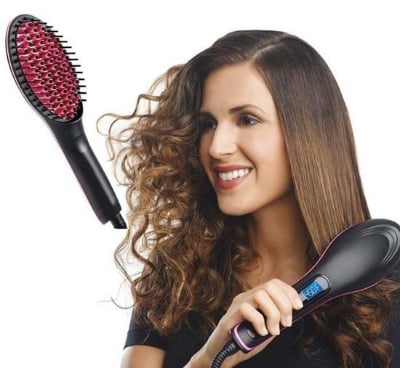 Picture of Best Hair Styling Sets ব্রাশটি দিয়ে চুল আঁচড়ালেই নিমিষের মধ্যে আপনি পাবেন একদম স্ট্রেইট চুল  - Black