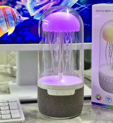 Picture of Max 113 Jellyfish Speaker with Colorful Octopus Lights. MAX-113 Smart Light Color Speaker Sound Instrument Max113  - Multicolor