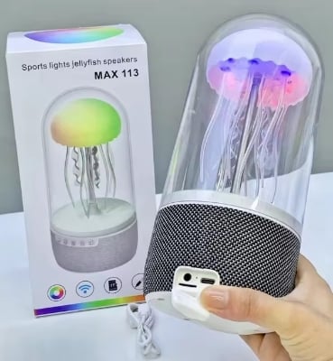 Picture of Jellyfish Light Bluetooth Speaker Max-113 – RGB Light Show, Rich Audio & Rechargeable Battery  - Multicolor