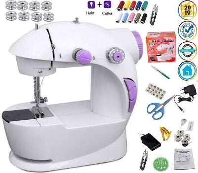 Picture of 👗Home Use Mini Sewing Machine–Best for DIY Projects| - White