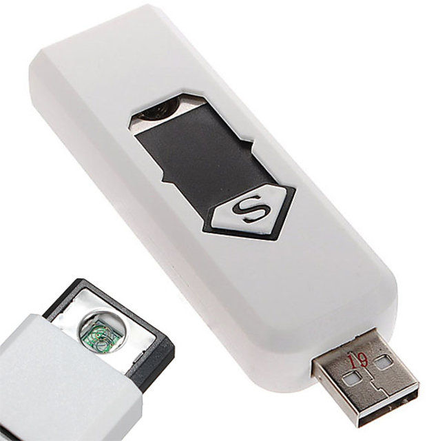 Picture of USB রিচার্জেবল ইলেকট্রনিক লাইটার  - White