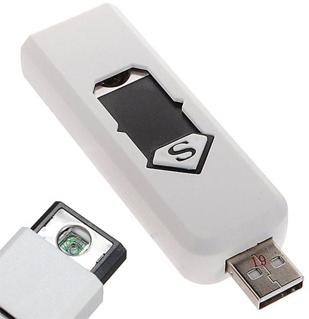 Picture of সুরক্ষা ও স্টাইলের একসাথে USB লাইটার  - White