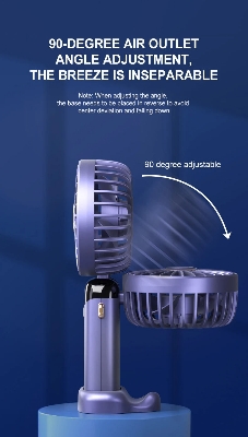 Picture of 🔋 Long Battery Life Fan – Mini & Portable  - Black