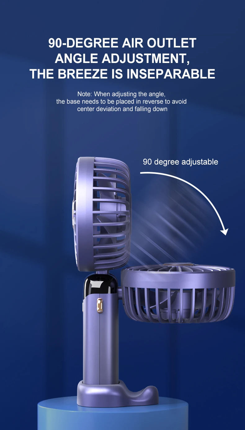 Picture of ✅ Smart Cooling Device – Type-C Portable Fan  - Brown