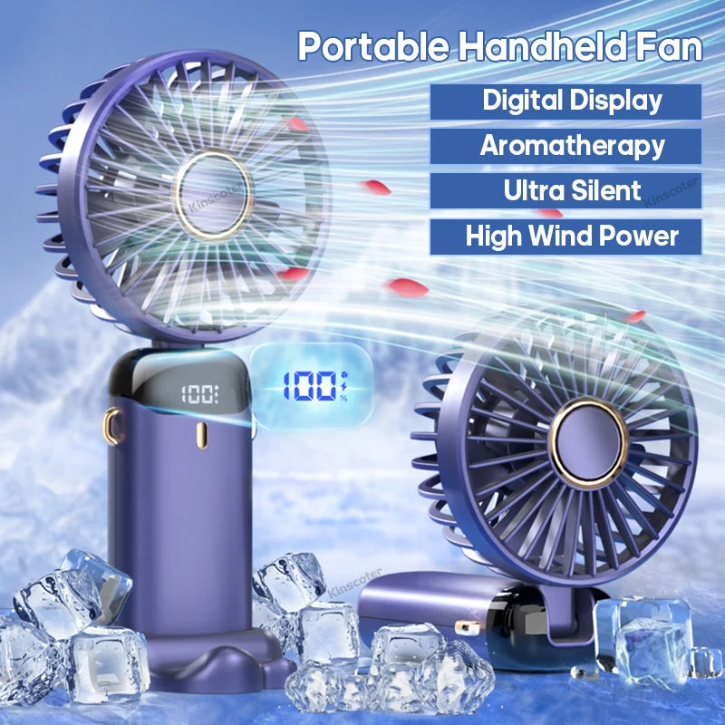 Picture of 🌿 Rechargeable Personal Fan – Smart Tech Cooling  - Pink