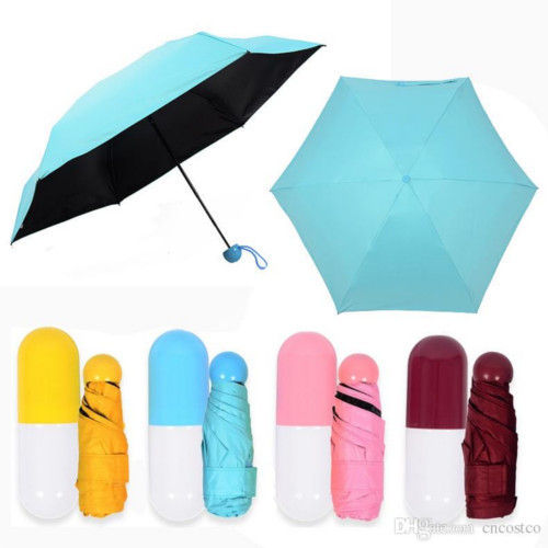Picture of Capsule Umbrella – মেয়েদের ব্যাগে রাখার উপযোগী  - Yellow