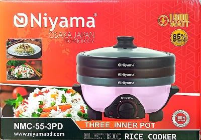 Picture of Niyama 3 inner Pot Electric Rice Cooker 