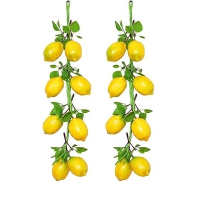 Picture of Artificial Decorative Fruit Foam Garlic Ginger Peanut Pepper Kitchen Decor Podazz-Lemon