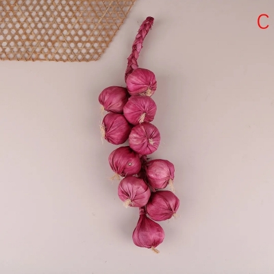 Picture of Artificial Decorative Fruit Foam Garlic GingerPeanut Pepper Kitchen Decor Podazz Vegetable Designed Wall Hanging for Kitchen-