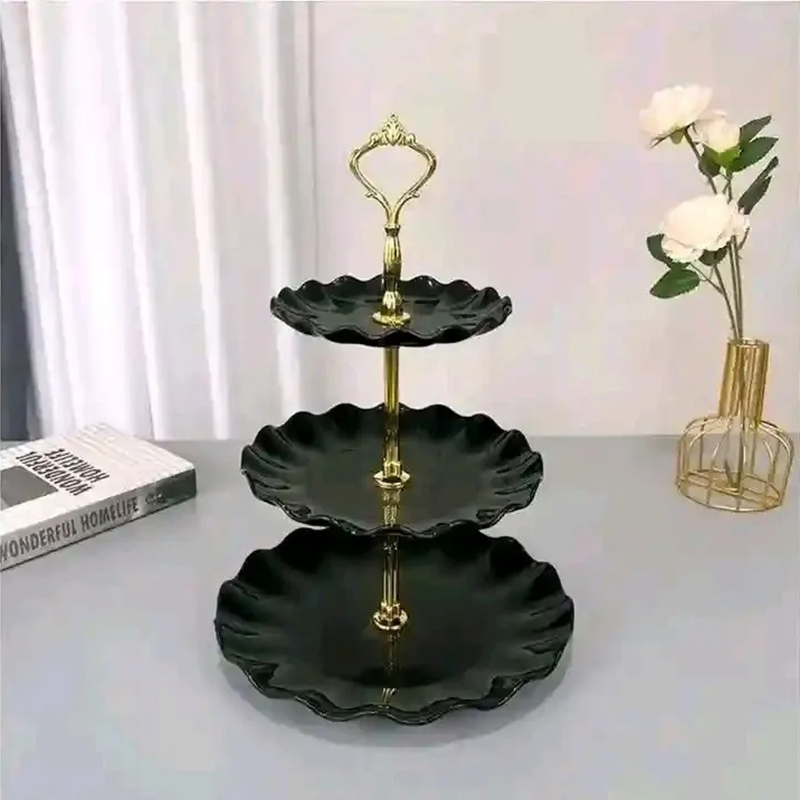 Picture of ​Elegant 3-Tier Cupcake Stand / Luxury Dessert Display Platter