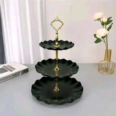 Picture of ​Elegant 3-Tier Cupcake Stand / Luxury Dessert Display Platter