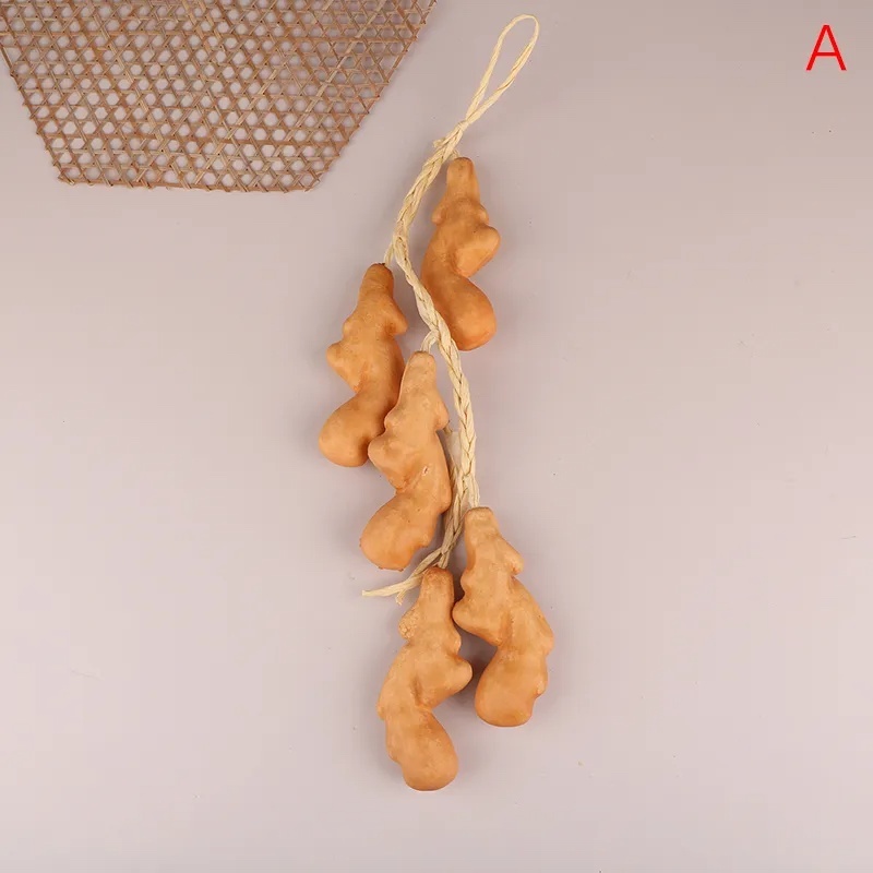 Picture of Realistic Artificial Ginger String / Hanging Fake Vegetable Kitchen Decor-Ginger