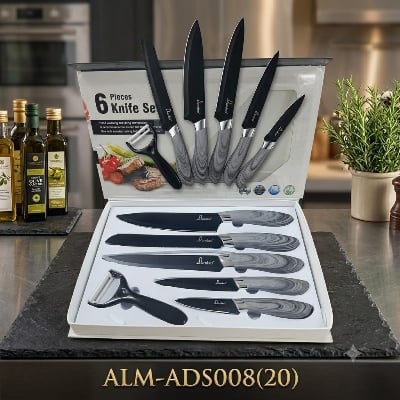 Picture of Premium Quality With Exclusive Design 6 Pcs Knives Set With Vegetable & Fruits Piler 