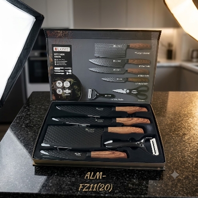 Picture of Professional 5-Piece Knife Set with Cleaver – Stainless Steel Blades