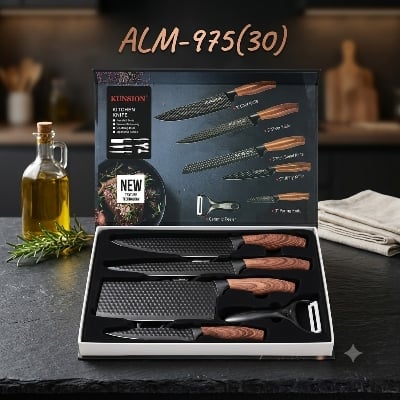 Picture of Professional 5-Piece Knife Set with Cleaver – Stainless Steel Blades