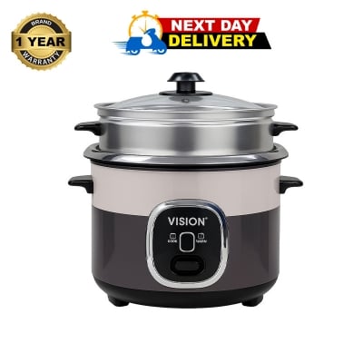 Picture of Vision Rice Cooker with Steamer- 1.8 L REL- Delight (Double Pot) SS Body 700W Power