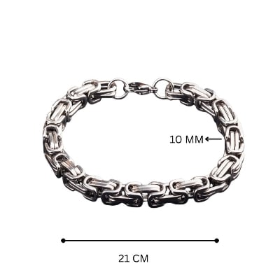 Picture of Premium Stainless Steel Dragon Bone Chain Bracelet for Men - 8mm Thick (21 CM)