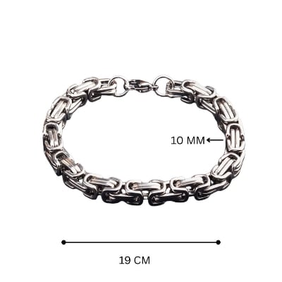 Picture of Premium Stainless Steel Dragon Bone Chain Bracelet for Men - 8mm Thick (19 CM)