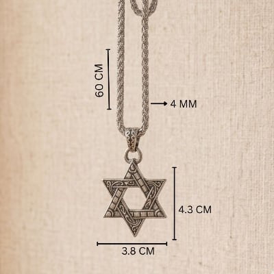 Picture of Premium Titanium Steel Retro Gothic Pendant Necklace for Men (Star)