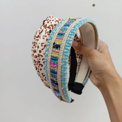 Picture of Aesthetic trendy high quality 2 pcs set of head band head gear, hair accessories (Set-6,Int: One size)