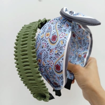 Picture of Aesthetic trendy high quality 2 pcs set of head band head gear, hair accessories (Set-8,Int: One size)